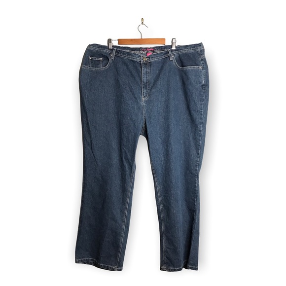 Liz & Me Denim - Liz & Me Signature | Plus Size Dark Wash Jeans Straight Leg